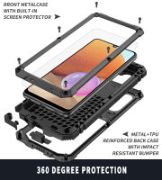 Armor Metal Shockproof Case For Samsung Galaxy A32 Phone Cases Heavy Duty Protection Doom Glass Funda Cover Holder For S21 FE 5G