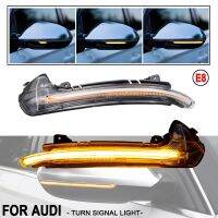 กระจกมองหลังปีกข้างรถยนต์แบบไดนามิกสำหรับ Audi C7 C7.5 4G S6 LED ตัวบ่งชี้ไฟกระพริบ