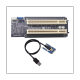 Mini Pci-E to Dual Pci Express X1 to Dual Pci Riser Card Converter Black for Desktop Pc Asm1083 Chip
