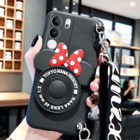 เคสVivo V29 5G ล่าสุดน่ารักการ์ตูนวงเล็บซิลิโคนอ่อนนุ่มบางพิเศษเคสโทรศัพท์ Vivo V29 5G ฝาครอบโทรศัพท์พร้อมสายยาว