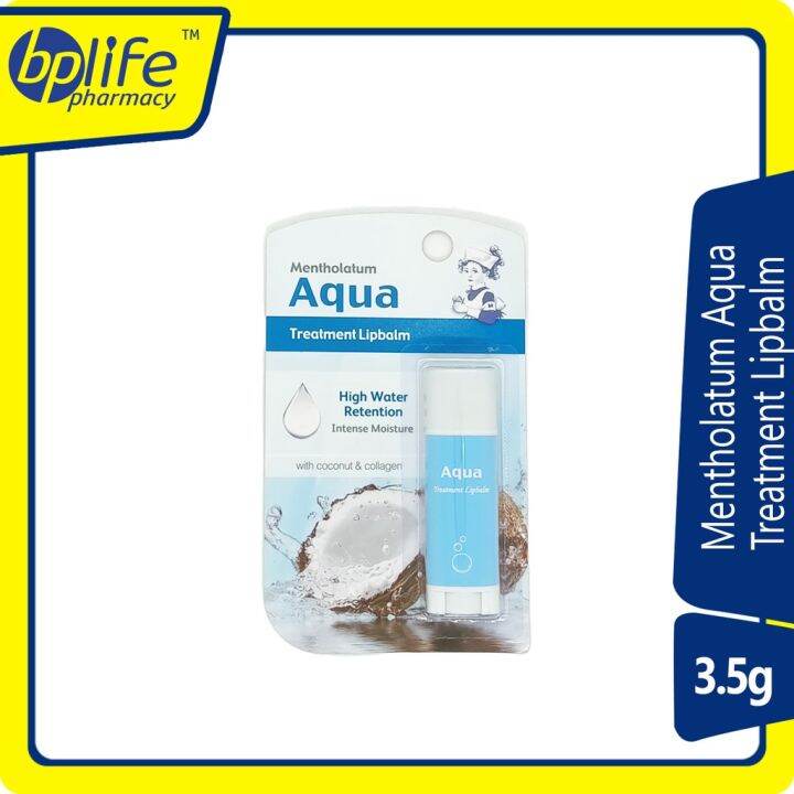 Mentholatum Aqua Treatment Lipbalm 3.5g Lazada