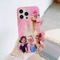 เคสโทรศัพท์มือถือลายการ์ตูนเจ้าหญิงน่ารักซินเดอเรลล่าราพันเซลสโนว์ไวท์แบลสำหรับ iPhone 14 Pro Max 13 Pro Max ฝาหลังซิลิโคนแบบนิ่มสำหรับ iPhone 12 Pro Max 11