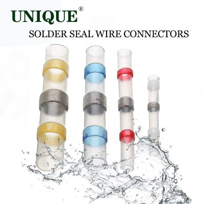10/20/30//50/100pcs Solder Seal Wire Connectors 3:1 Heat Shrink Insulated Electrical Wire Terminals Butt Splice Waterproof Electrical Circuitry Parts