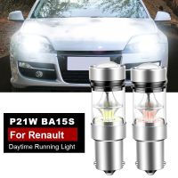 【CW】2pcs Canbus For Renault Grand Scenic 3 2009-2011 Megane CC 3 2010-2013 LED Daytime Running Light DRL Bulb Lamp P21W BA15S 1156