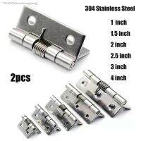 ▤₪❣ 2pcs/set Self Closing Spring Door Hinge Stainless Steel Hardware 1/1.5/2 Inch For Windows Cabinets Jewelry Box