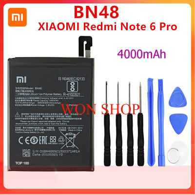 แบตเตอรี่ แท้ Xiaomi Redmi Note 6 Pro BN48 4000mAh พร้อมชุดถอด