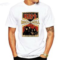 KISS Rock Roll All Nite Party Everyday Black T-Shirt New Official Band Merch New Arrival Men T Shirt New