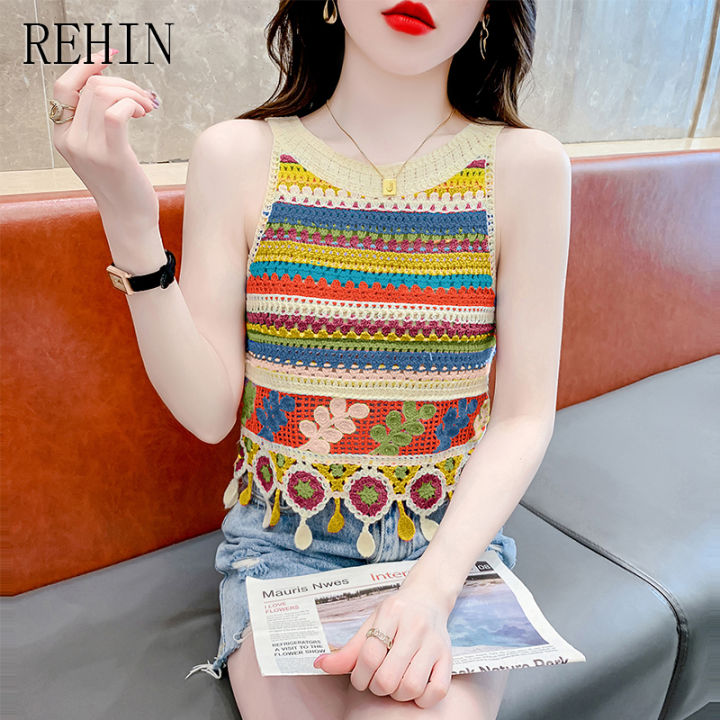 rehin-เสื้อชั้นในสตรีแบบมีสายเสื้อแขนกุดปลายสูงและการออกแบบที่ไม่เหมือนใครกลวงออกสำหรับผู้หญิง-เสื้อแขนกุดฤดูร้อน