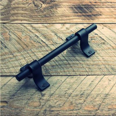【cw】Sliding Barn Door Handle Pull Kit Heavy Duty Large Pull and Flush Set Carbon Steel Vintage Style Sliding Gate for Home Ho ！