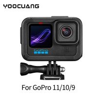 สำหรับ Gopro Hero 11 10 9กล้องแอ็กชันสีดำพร้อมฝาปิดด้านข้างแบตเตอรี่สองบูทหน้าหนาวสำหรับอุปกรณ์เสริม Gopro 11 10 9