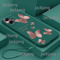 INFINIX เคสแบบนิ่ม30ลายผีเสื้อย้อนยุคสายเคสโทรศัพท์กันกระแทก