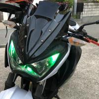 กระจกบังลมรถจักรยานยนต์สองชั้นสำหรับ2013 2014 2015 2016 2017 2018 Kawasaki Z250 Z300 Z 250 300ควันสีดำ