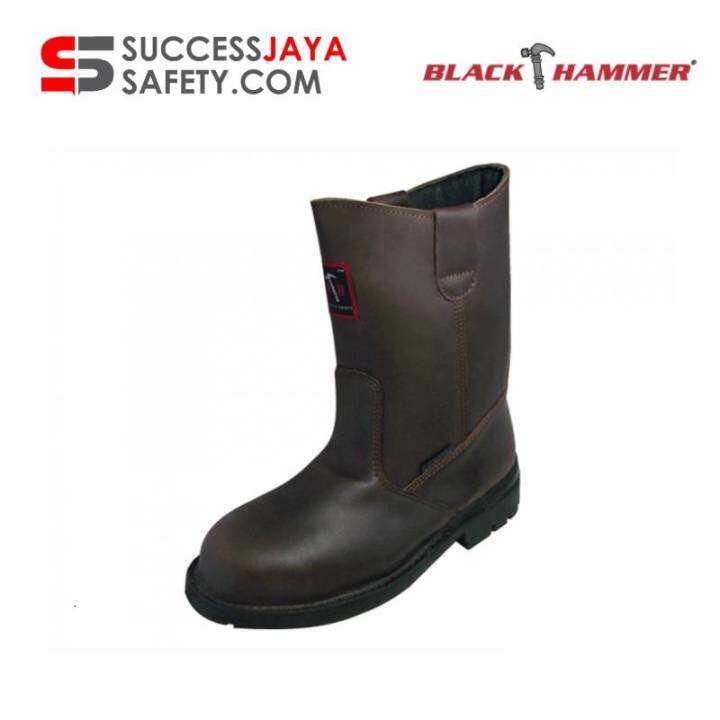Malaysia Black Hammer 4000 Series Men Safety Shoe High Cut With Zip
