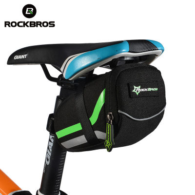ROCKBROS MTB Bicycle Rear Bag Rainproof Nylon Back Seat Bike Saddle Bag Tail Pouch Package Outdoor Sports Cycling Accessories
