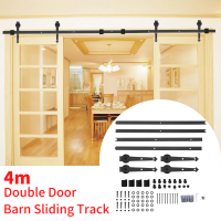 【มีของพร้อมส่ง 】Sliding Door Track 4 เมตร ชุดรางประตู รางเลื่อนสไลด์ รางแขวนประตู ลูกรอก สำหรับประตูเลื่อน เครื่องมือช่าง อุปกรณ์ช่าง ประตูบานเลื่