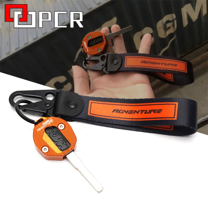 CNC Motorcycle Key Cover Key Case Shell & Badge Keyring For KTM 390