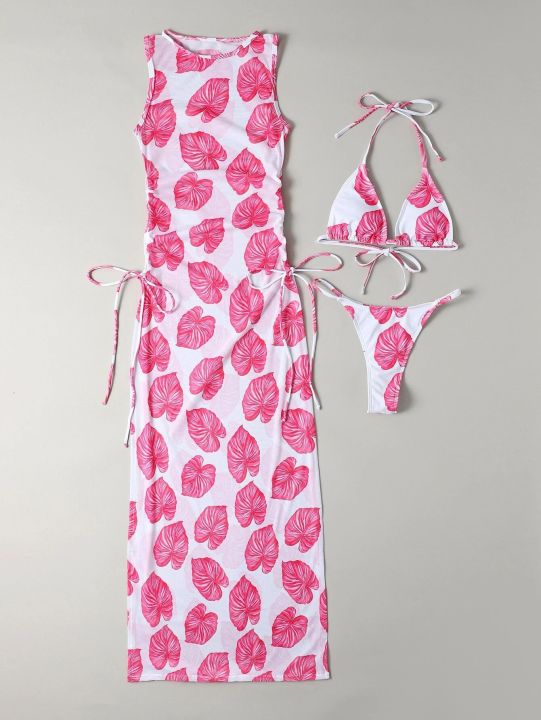 cc-3pack-random-tropical-halter-bikini-swimsuit-women-cover-up-swimwear-summer-beach-bathing-suit-bikini-set