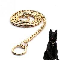 R1A9M Choke Chain Snake Chain Dog Training Retriever Pet Collar Large Necklace Heavy Duty Accessories