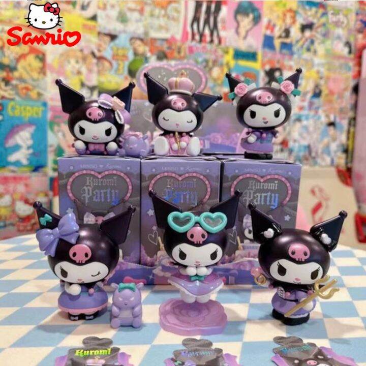 9cm PVC Sanrio Characters Kuromi Birthday Party Blind Box Action Figure ...