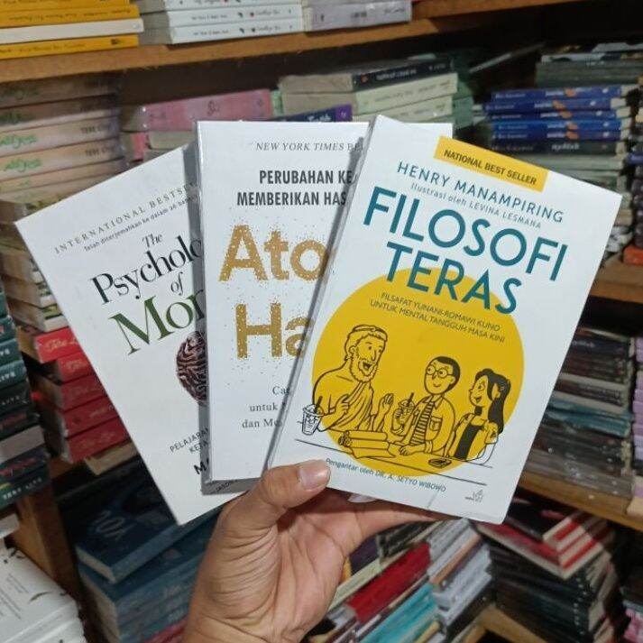 Paket 3 Buku Motivasi Filosofi Teras Atomic Habits And The Psychology