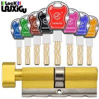 【YF】 Universal standard Cylinder lock  Entrance door Outdoor Lock 8 colorful keys