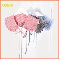 OSIDE โพลีเอสเตอร์ ปกเสื้อปลอม ถอดออกได้ คลาสสิกแบบคลาสสิก ปกคอแบะของเสื้อ แฟชั่นสำหรับผู้หญิง วินเทจ เสื้อคอปกปลอม