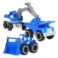 3PCS/Set Construction Truck Vehicle Building Excavator Truck Toys Summer Beach Bunker Sand Digging Engineering Car Toys For Kids