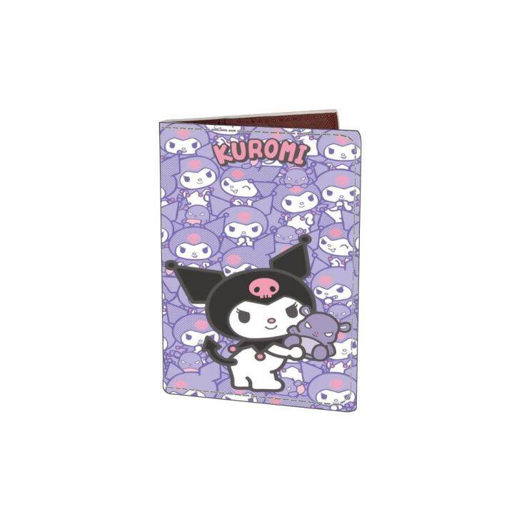 ซองใส่หนังสือเดินทาง-ใหม่-sanrio-ปกหนังสือเดินทาง-เคสป้องกัน-pu-ลายการ์ตูนลายเฮลโลคิตตี้เมโลดี้กระเป๋าเก็บบัตร-kulomi-แบบพกพา