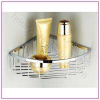 ✱☇❒ L15223 - Luxury Wall Mounted at Corner Chrome Brass Bathroom Shelves