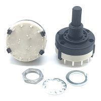 1pc RS26 3P4T 3 Pole 4 Position Selectable Band Rotary Channel Selector Switch Handle length 20MM with knob Electrical Circuitry  Parts