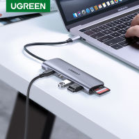 UGREEN 6 in 1 ฮับอะแดปเตอร์อ่านการ์ดความจำ แบบเสียบ usb ประเภท c เป็น hdmi 4k 2 usb 3.0 พลังงาน 100 วัตต์