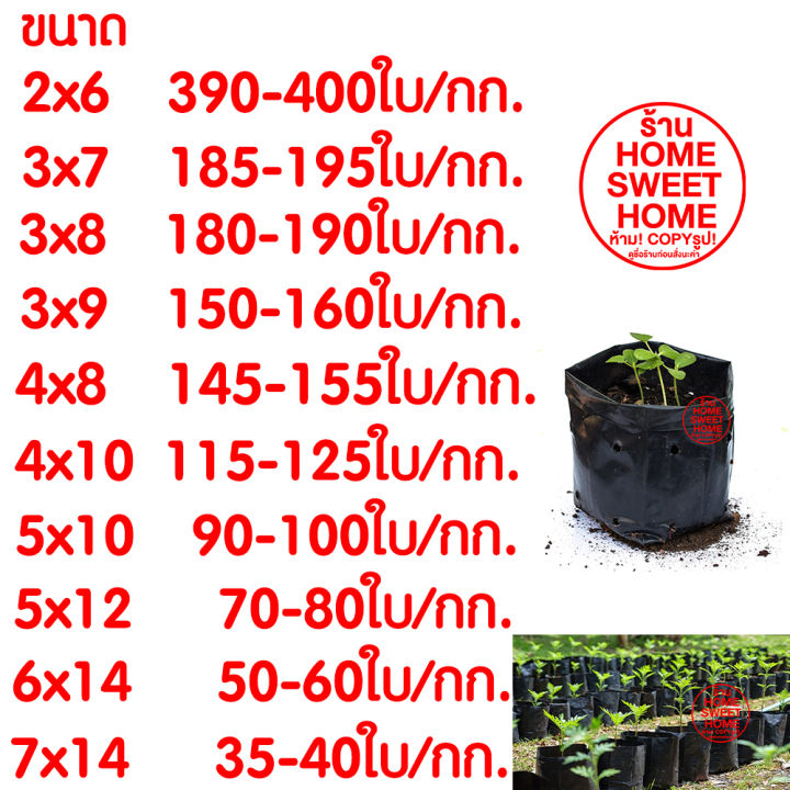 ค่าส่งถูก-ถุงเพาะชำ-6x14นิ้ว-1กก-ถุงเพาะ-ถุงเพาะกล้า-ถุงชำ-ถุงดำเจาะรู-ถุงปลูกต้นไม้-เนื้อมัน-เหนียว-หนา-ถูกที่สุด