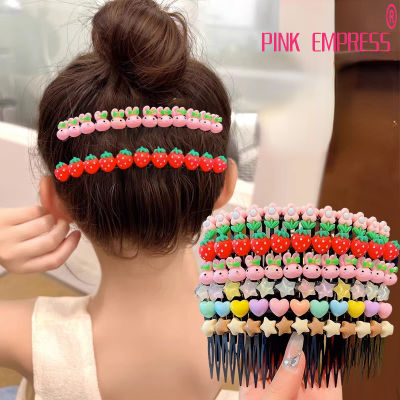 Kids Cute Lengthen Hairpin Hair Insert Comb Broken Hair Sorting Hair Clip Hair Accessories