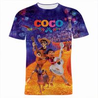 2023 newnew COCO เสื้อยืดผู้ชายผู้หญิงแฟชั่นการ์ตูนอะนิเมะ TEE 3D พิมพ์ฤดูร้อนแขนสั้น Tops