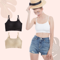 Cherilon Chic Bra เชอรีล่อน บรา เสื้อในไร้โครง เสื้อใน วัยรุ่น เสื้อทับ สายเดี่ยว เสริมฟองน้ำ นุ่ม กระชับอก ใส่สบาย CHERBRA001