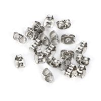 【YF】 Earplugs para fazer brincos Ear Stud Acessórios Jóias Encontrar Atacado 4mm 5mm 6mm 8mm 100Pcs