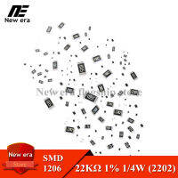 100Pcs Original 1206ตัวต้านทานSMD 22KΩ (2202) 1/4W 0.25W ± 1% 22KR 22Kohmตัวต้านทานชิป