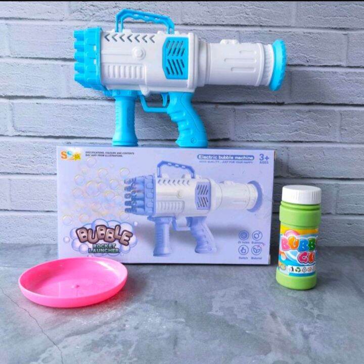 MJ MAINAN ANAK BUBBLE TEMBAKAN BAZOKA 25 LUBANG ROCKET LAUNCHER GRATIS ...