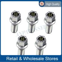 M14*1.5 27MM high quality Car Accessories Wheel Lug Bolts Car For VW Polo Golf 1998-2009 Jetta Passat For Audi A4 A6 Nails  Screws Fasteners