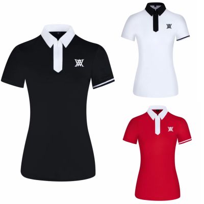 Summer golf clothing womens short-sleeved T-shirt breathable quick-drying slim fit all-match golf top womens polo shirt Le Coq FootJoy Master Bunny W.ANGLE PXG1 Amazingcre✣❁﹍