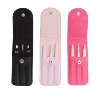 【cw】 3 Pcs/set Grooming Tweezer Eyelashes Eyebrow Set with Storage Makeup Tools 【hot】