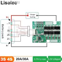 ❦☑ↂ 12V BMS Lifepo4 4S Lipo 3S 4S with Balance Equalize Protection Plate 18650 32650 Lithium Battery 20A 30A Charge Module for Tools