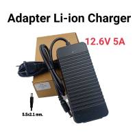 12.6V 5A Adapter Charger ที่ชาร์จแบตเตอรี่ลิเทียม 12.6 V 5A มีไฟ LED แสดงสถานะ