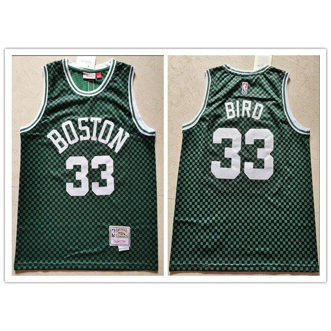 เสื้อกีฬาแขนสั้น-ลายทีม-boston-celtics-no-7-สไตล์-33-bird-2020-โลโก้บาสเก็ตบอล-สีขาว-สไตล์เรโทร