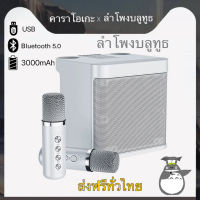 ลำโพง บลูทูธ Bass bluetooth speaker ลำโพงบลูทูธลำโพง YS-203 ลำโพงบลูทูธ กำลังไฟสูง 100W ไมโครโฟนไร้สาย ไมค์2ตัว （ฟังก์ชั่นการ์ดเสียงในตัว，AUX,TF,USB）