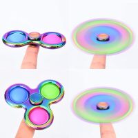 Tiktok Alloy Simple Dimple Fidget Spinner Push Pop It Bubble Stress Relief Baby Fat Brain Sensory Autism