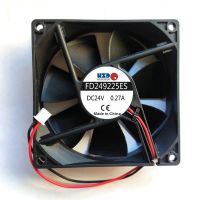 0.27A DC24V FD249225ES ใหม่92X92x25mm พัดลมทำความเย็นอินเวอร์เตอร์2สาย