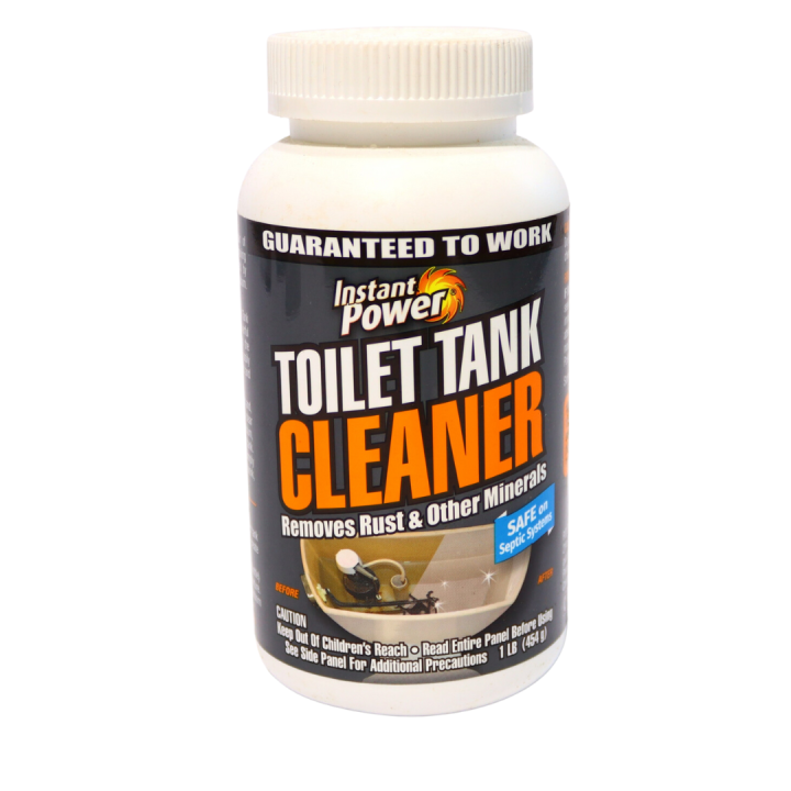 Instant Power Toilet Tank Cleaner Removes Rust & Other Minerals Safe of