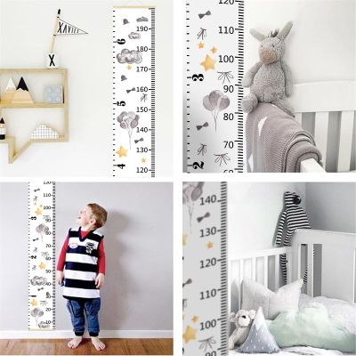 [24 Home Accessories] ไม้วัดความสูงไม้บรรทัดแขวนผนังสติ๊กเกอร์ติดผนังสำหรับตกแต่งห้องเด็กวอลล์เปเปอร์แผนภูมิการเจริญเติบโตของทารกตกแต่งสำหรับห้อง