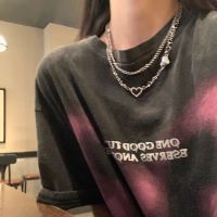 Vivienne Westwood NGBB Love sweatshirt necklace for women high-end design niche double-layered T-shirt chain clavicle chain sweet and cool accessories necklace